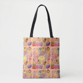 Bolso De Tela cara feliz