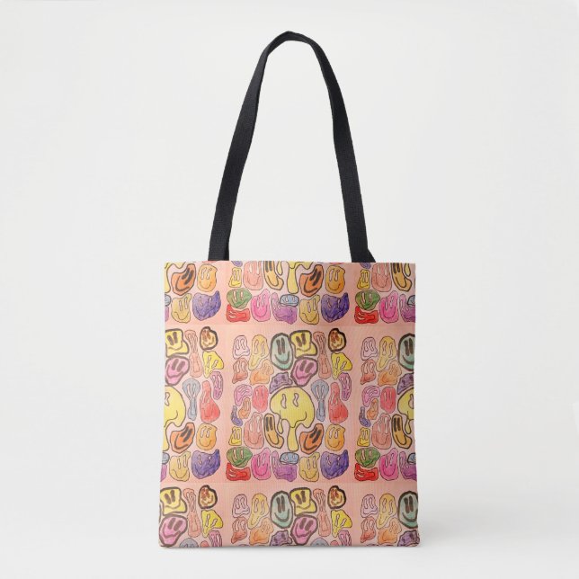Bolso De Tela cara feliz (Anverso)