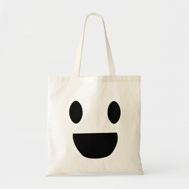 Bolso De Tela Cara feliz - Tote de humor (Frente)