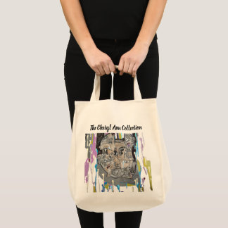 Bolso De Tela Cara Fragmentada Pintada con Ojos de Arte que Gote