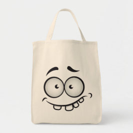 Bolso De Tela Cara graciosa, carita sonriente, moderna y de moda