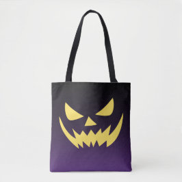 Bolso De Tela Cara Jack-o-lantern