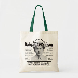 Bolso De Tela Cara Nelson del bebé del gángster