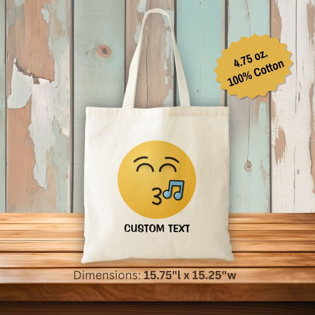 Bolso De Tela Cara Silbando con Ojos Sonrientes (Subido por el creador)