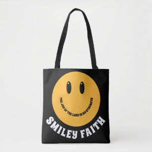 Bolso De Tela Cara sonriente cristiana Cara sonriente Fe Alegría