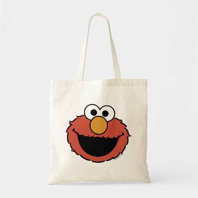 Bolso De Tela Cara sonriente de Elmo (Frente)