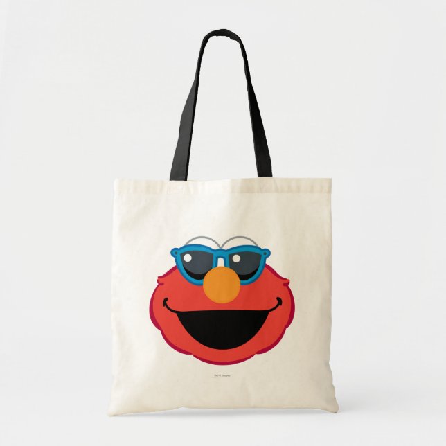 Bolso De Tela Cara sonriente Elmo con gafas de sol (Frente)