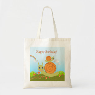 Bolso De Tela Caracol que desea feliz cumpleaños