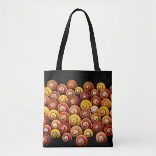Bolso De Tela Caracoles de árbol cubano