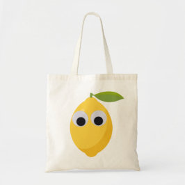 Bolso De Tela Carácter limón, fruta dulce con ojos googleos