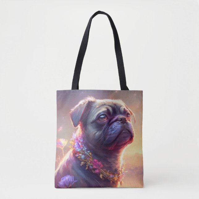 Bolso De Tela Carácter Mascota de pintura de dibujos animados de (Anverso)