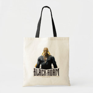 Bolso De Tela Carácter y gráfico de nombre de Adam negro