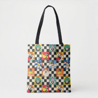 Bolso De Tela Caracteres LOONEY TUNES™ en negro y blanco