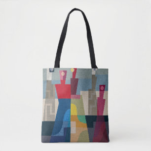 Bolso De Tela Caracteres Sophie Taeuber-Arp