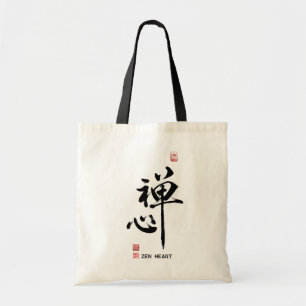 Bolso De Tela Caracteres Zen Heart