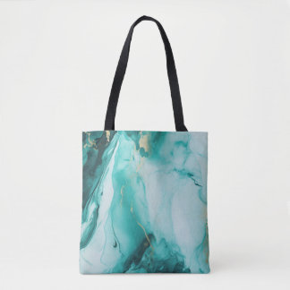 Bolso De Tela Cararra verde teñido