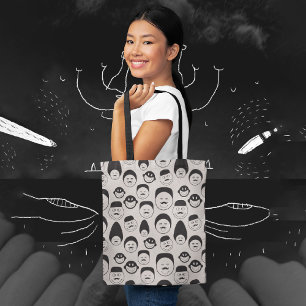 Bolso De Tela Caras cómicas