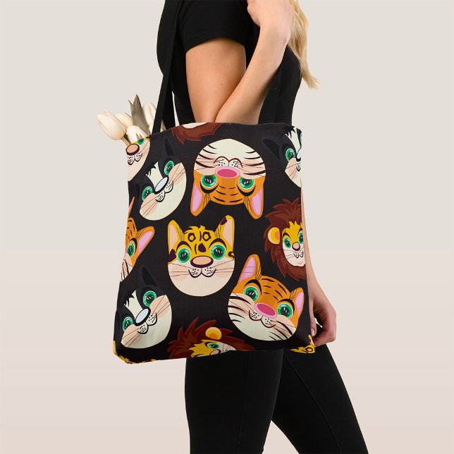 Bolso De Tela Caras de gato (Subido por el creador)