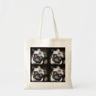 Bolso De Tela caras de pug
