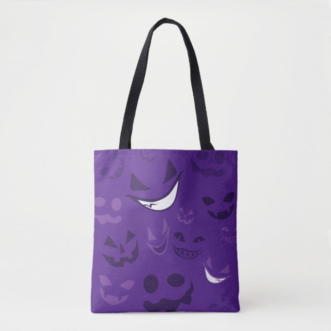 Bolso De Tela Caras espeluznantes (Anverso)