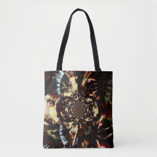 Bolso De Tela Caras fractales abstractas