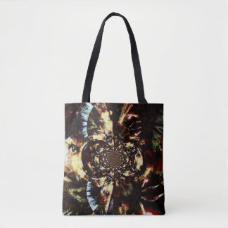 Bolso De Tela Caras fractales abstractas
