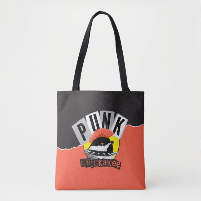 Bolso De Tela Carbonero Punk (Anverso)