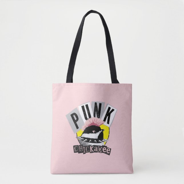 Bolso De Tela Carbonero Punk (Anverso)