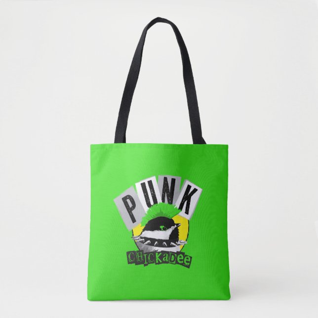 Bolso De Tela Carbonero Punk (Anverso)
