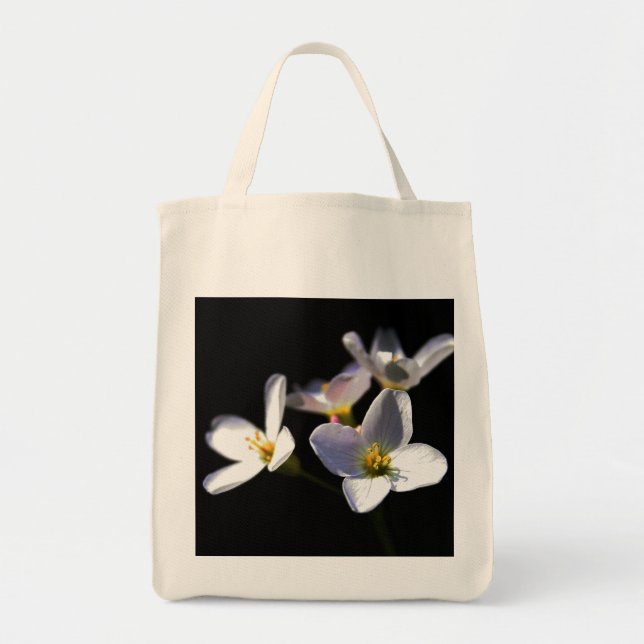 Bolso De Tela Cardamine Pratensis Flores gtcna (Frente)