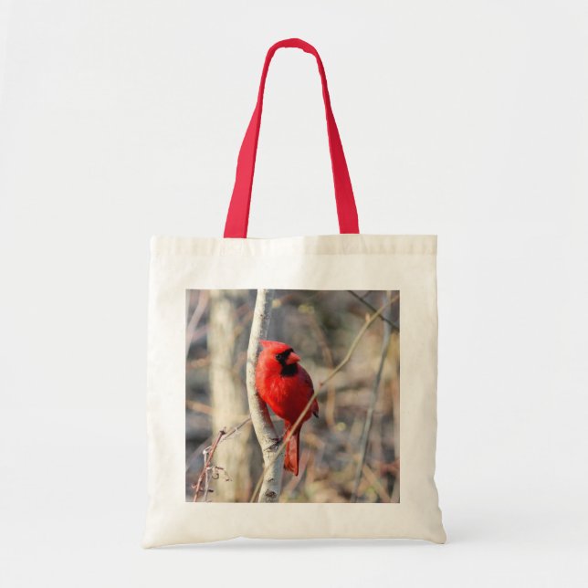 Bolso De Tela Cardenal de Chipper Perch Tote Bag (Frente)