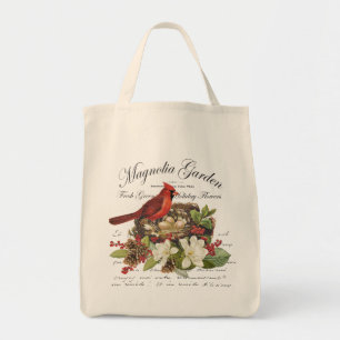 Bolso De Tela Cardenal navideño moderno