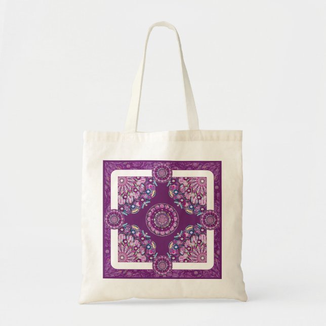 Bolso De Tela Cardinal red Rosace (Frente)