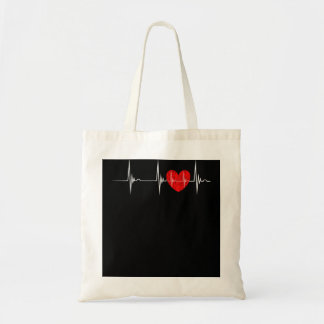 Bolso De Tela Cardiólogo Cardíaco EKG latido Pulselina Cardiol