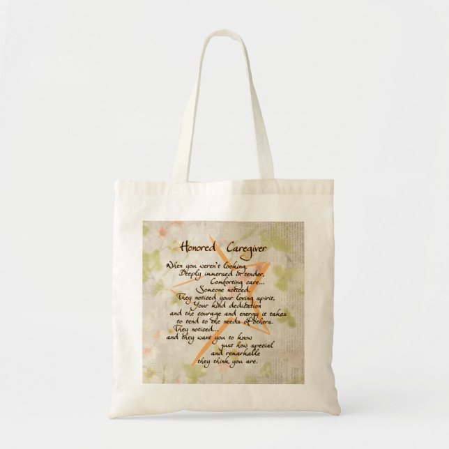Bolso De Tela Caregiver Tote Bag (Frente)