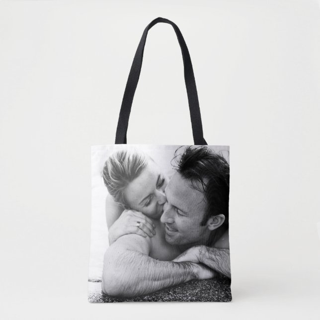 Bolso De Tela Carga de fotos de personalizado Diseñar tu propio  (Anverso)