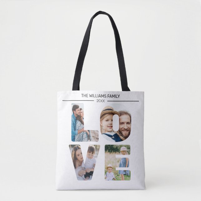 Bolso De Tela Carga de fotos de personalizados Diseña tu propio  (Anverso)