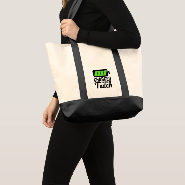 Bolso De Tela Cargado Y Listo Para Enseñar (Anverso (producto))