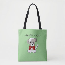 Bolso De Tela Cargar o dibujar Tote de Navidades de cachorros