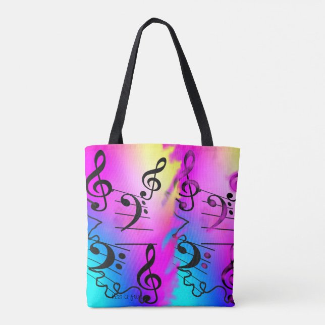 Bolso De Tela Cargas de la música (Reverso)