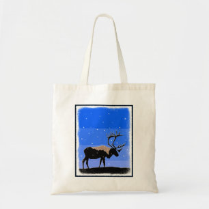 Bolso De Tela Caribou in Winter - Arte original de la vida salva