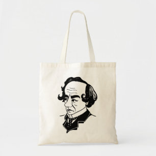 Bolso De Tela Caricatura Benjamin Disraeli