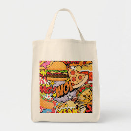 Bolso De Tela Caricatura de Comida