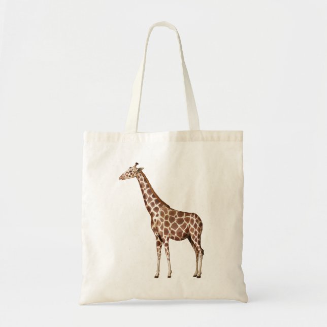 Bolso De Tela Caricatura de Giraffe (Frente)