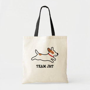 Bolso De Tela Caricatura de Jack Russell Terrier con Personaliza