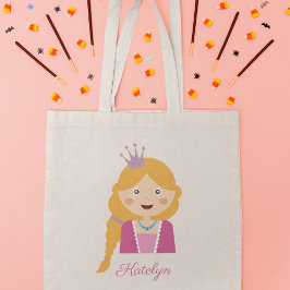 Bolso De Tela Caricatura de Princesa Cuta