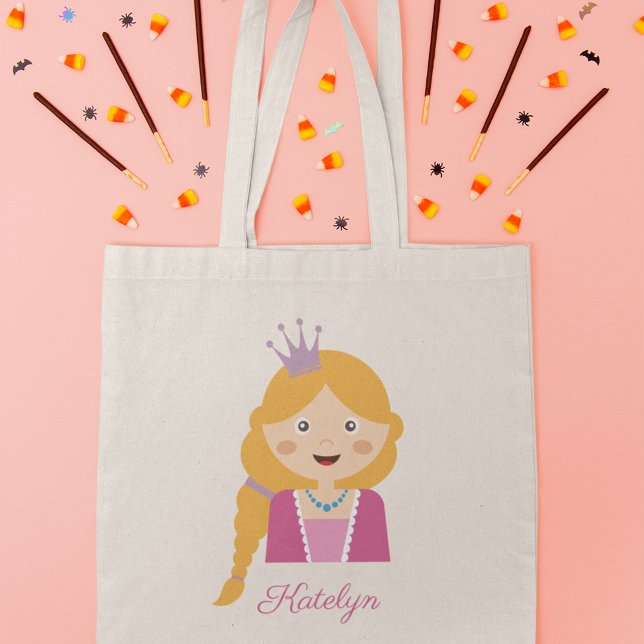 Bolso De Tela Caricatura de Princesa Cuta (Subido por el creador)