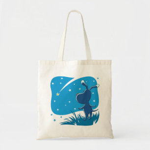Bolso De Tela Caricatura Perro Cachorro Disparando a Star Blue S