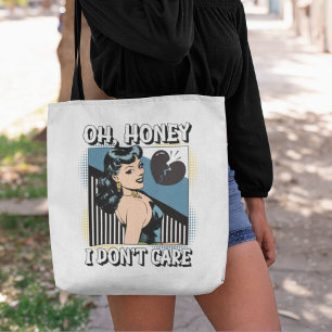 Bolso De Tela Cariño, no me importa el cómic de arte pop