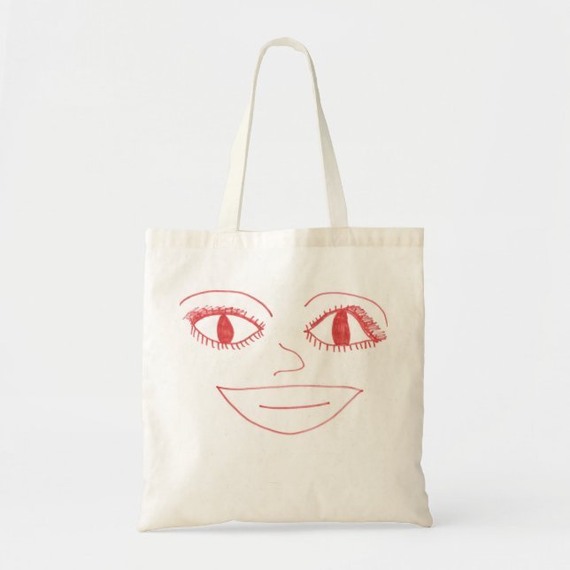 BOLSO DE TELA "CARITA SONRIENTE"  (Frente)